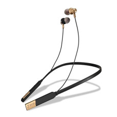 Deals, Discounts & Offers on Headphones - JGD Boom Z1 Bluetooth 5.0 Neckband with Up to 25 Hours Playtime and Hi-Fi Stereo Sound in Ear Dual Pairing, Magnetic earpiece,Voice Assistant with Mic (Golden)