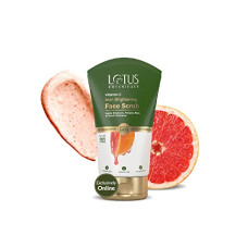 Deals, Discounts & Offers on Beauty Care - Lotus Botanicals Skin Brightening Face Scrub | Vitamin C | Sulphate, Silicon & Chemical Free | All Skin Types | 100g