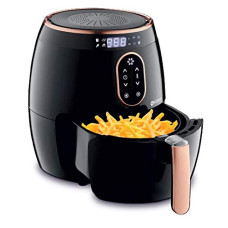 Deals, Discounts & Offers on Cookware - Koryo 2.6L Air Fryer with Digital Display, 1350W, Touch Control, Multiple Cooking Attachments: Silicon Cup Cake Moulds, Silicon Brush, Pizza Pan, Cake Barrel and Recipe Book (2.6 Litres, KHF4420)