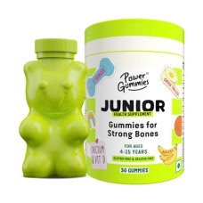 Deals, Discounts & Offers on  - Power Gummies Junior For Strong Bones | Calcium, Phosphorus & Vitamin D | For Ages 4-15 Years | Tasty Banana Flavour 30 Gummies