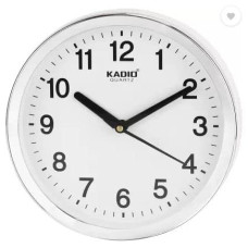 Deals, Discounts & Offers on  - Kadio Analog 20 cm X 20 cm Wall Clock (White, with Glass, Standard)
