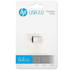 Deals, Discounts & Offers on  - HP v222w 64GB USB 2.0 Pen Drive (Silver)