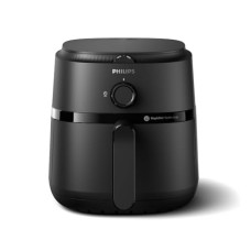 Deals, Discounts & Offers on  - PHILIPS Air Fryer NA120/00, uses up to 90% less fat, 1500W, 4.2 Liter, with Rapid Air Technology (Black), Large