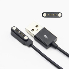 Deals, Discounts & Offers on Electronics - ZOBRAS Amazefit Pop2, 4 Pin Usb Fast Charger Magnetic Charging Cable Adapter For Fireboltt Thunder Watch & Fireboltt Talk, Firebolt Visionary Gionee Gsw8, Firebolt Invincible, Smartwatch Only, Black