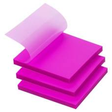 Deals, Discounts & Offers on  - UCRAVO 50 Sheets Colored Transparent Sticky Notes Translucent Notes, Smooth Writing Quick Clear Waterproof Self-Sticky Notes, Through Sticky Notes, Aesthetic Office School Supplies(1 pad)(Purple)