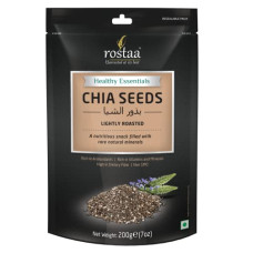 Deals, Discounts & Offers on  - Rostaa Chia seed Lightly Roasted seed for eating|rich in omega-3|diet food 200 gm (Pack of 1) Rich in Fiber, Healthy Breakfast Snack, Super Source of Calcium, Protein Fibre, Chia Seeds