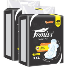 Deals, Discounts & Offers on  - Femiss Sanitary Pads For Women and Girls Trifold pads(XXL-Size, 290 MM, (40 Pads Each) Sanitary Pad(Pack of 2)