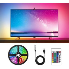 Deals, Discounts & Offers on  - One94Store USB 5V 5050 RGB LED Flexible Strip Light Multi-Color Changing Lighting with Remote Controller for Tv Background PC Bedroom Ambiance, Festive Decor Lighting (2 Meter