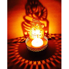 Deals, Discounts & Offers on  - Heaven Decor Metal Sai Baba Shadow Tealight Candle Holder, Pack of 1