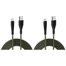 Deals, Discounts & Offers on  - URBN USB Type-C 3.4A Fast Charging Cable (5ft) - Unbreakable Nylon Braided, Quick Charge Compatible with Samsung, OnePlus, and All C Type Devices - Charge & Data Transfer - Rugged Cable - Camo