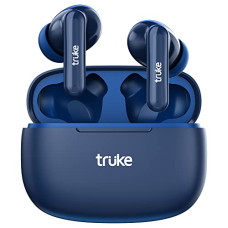 Deals, Discounts & Offers on Headphones - truke Air Buds Lite True Wireless in Ear Earbuds with 10H Single Charge Playtime, Gaming Mode, ENC, AAC Codec, Bluetooth 5.1, IPX4 (Blue)