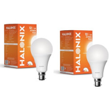 Deals, Discounts & Offers on  - Halonix Astron Star Base B22 12-Watt LED Bulb (Pack of 2, Cool White)