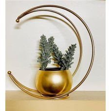 Deals, Discounts & Offers on  - UNIQUE ART Creative Metal Geometric Home Decor Designer vase (White)