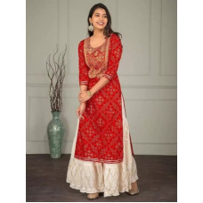 Deals, Discounts & Offers on  - QUICK READYWomen Viscose Rayon Kurta Sharara Set