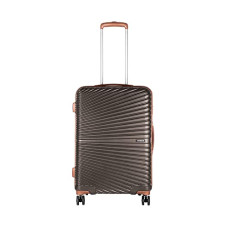 Deals, Discounts & Offers on  - YAYAVAR PC Berlin Multipurpose Easy Portable Hard-Sided Spinner Wheel Luggage Bag (Chocolate Brown, 65cm, Medium)
