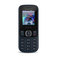 Deals, Discounts & Offers on Electronics - Motorola a10 Dual Sim keypad Mobile with 1750 mAh Battery, Expandable Storage Upto 32GB, Wireless FM with Recording | Dark Blue