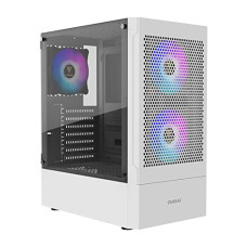 Deals, Discounts & Offers on  - GAMDIAS TALOS E3 MESH WH RGB Streaming Lighting MID Tower Computer Cabinet with 3 Built-in 120mm ARGB Fans Side Tempered Glass Panel with Magnetic Dust Filter