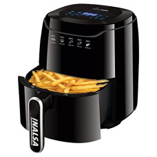 Deals, Discounts & Offers on  - INALSA Air Fryer Digital Tasty Fry-1400W 4.2L,Smart Aircrisp Technology| 8-Preset, Touch Control & Digital Display| Variable Temp& Timer Control,(Black), 4.2 Liter