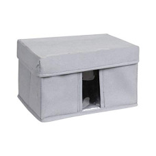 Deals, Discounts & Offers on  - Amazon Brand - Solimo Fabric Rectangular Storage Box, Medium, Set of 1, Dark Grey