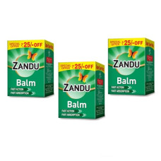 Deals, Discounts & Offers on  - Zandu Balm, 25ml X Pack of 3, Ayurvedic balm