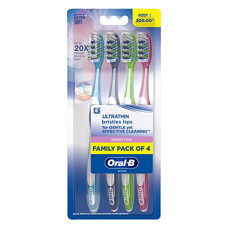 Deals, Discounts & Offers on  - Oral B Sensitive Ultrathin Manual Toothbrush For Adults Extra Soft (Multicolour, Pack Of 4)