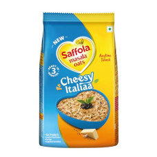 Deals, Discounts & Offers on  - Saffola Masala Oats Cheesy Italian, Creamy Flavoured Rolled Oats with High Fibre, Yummy Anytime Snack, 400g