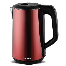 Deals, Discounts & Offers on  - AGARO Insignia Electric Kettle, 1.8L, Double Layered Kettle, 100% Stainless Steel Inner & Outer Body, Auto Shut Off, Boil Dry Protection, Portable, Red