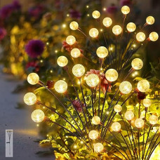 Deals, Discounts & Offers on Outdoor Living  - Homehop Garden Solar Light 8 led Swaying Crystal Ball Firefly Flickering Outdoor Waterproof Decorative lamp