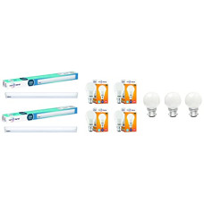 Deals, Discounts & Offers on  - wipro Garnet 10-Watts LED Batten (Pack of 2, Cool Day Light) Garnet Base B22 10-Watt LED Bulb (Pack of 4, White) Safelite B22 0.5-Watt LED Night Bulb (White, N10001, Pack of 3)