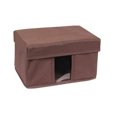 Deals, Discounts & Offers on  - Amazon Brand - Solimo Fabric Rectangular Storage Box, Small, Set of 1, Brown