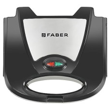 Deals, Discounts & Offers on  - Faber 750W DLX Sandwich Grill Toaster | Grill, Toast & Heat | 2 Slice Slots, Power & Ready Lights, Auto Shut-Off, Cord Storage, Antiskid Feet | Non-Stick Coated Plates