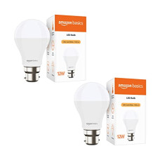 Deals, Discounts & Offers on  - amazon basics - 12W LED Bulb, Cool White (Base B22, Pack of 2)