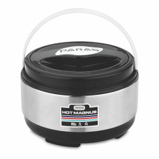 Deals, Discounts & Offers on  - Paras Homeware Hot Magnus Steel Casserole|Food Grade | Easy to Carry | Easy to Store For Rice, Gravy, Curry |Blue|1300ml
