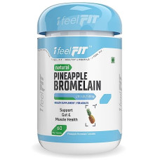 Deals, Discounts & Offers on  - iFeelFIT Bromelain Digestive Enzyme from Pineapple - 2400 GDU/g - 500 mg - 60 Veg. Capsules - Vegan & Non-Gmo