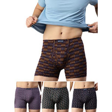 Deals, Discounts & Offers on Men - Lux Cozi Men's Assorted Inner Elestic Long Printed Trunk| Printed Trunk