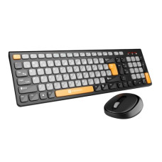 Deals, Discounts & Offers on  - Portronics Key7 Combo Wireless Keyboard & Mouse Set with 2.4 GHz USB Receiver, 10m Working Range, 12 Shortcut Keys, Adjustable DPI, 10 Million Key Life & Click Life