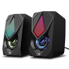 Deals, Discounts & Offers on  - ZEBRONICS Zeb-Warrior II 10 watts 2.0 Multimedia Speaker with RGB Lights, USB Powered, AUX Input, Volume Control Pod