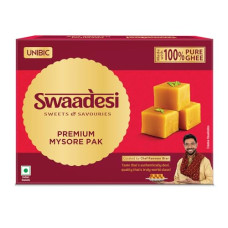 Deals, Discounts & Offers on  - Unibic Swaadesi Premium Mysore Pak Made with Pure Ghee I Melts in Mouth I Healthy and Delicious Sweets I Traditional Taste of Mysuru I Diwali Gift Box I Indian Mithai - 280 gm