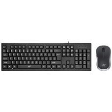 Deals, Discounts & Offers on  - Ant Value FKAPU03 1000 DPI Wireless Mouse - Black, Silver Fkbri01 Wired USB Multi-Device Keyboard (Black)
