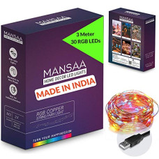 Deals, Discounts & Offers on  - MANSAA Fairy Lights | 18 Months Warranty | 3 Meter, 30 LEDs | Lights for Home Decoration, Led Lights, String Lights