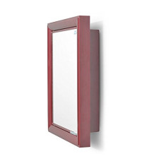 Deals, Discounts & Offers on Furniture - Nilkamal Gem Rich Look Bathroom Plastic Corner Cabinet with Mirror|Bathroom Mirrors |1 Door |Storage (Maroon)