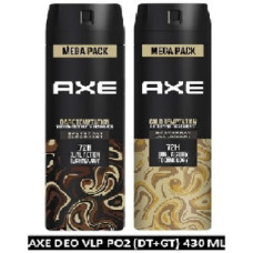 Deals, Discounts & Offers on  - AXE Dark Temptation & Gold Temptation Long Lasting For Men (Pack of 2) Body Spray - For Men(430 ml, Pack of 2)