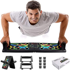 Deals, Discounts & Offers on  - ElectroSky ABS Pushup Board, 15 in 1 Push up board for men, push up bar, push up stand, pushup bars, gym equipment