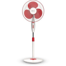 Deals, Discounts & Offers on Home Appliances - BAJAJ Crest Neo 400mm Scarlet Red Pedestal Fan 400 mm 3 Blade Pedestal Fan(Scarlet Red & White, Pack of 1)