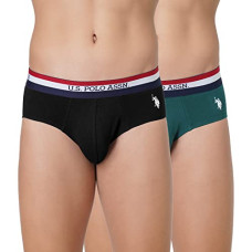 Deals, Discounts & Offers on Men - U.S. POLO ASSN. Men Cotton Striped Waistband Antibacterial Eb002 Briefs