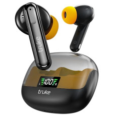 Deals, Discounts & Offers on Headphones - truke Newly Launched Buds Vibe True Wireless in Ear Earbuds with 35dB Real ANC + Quad Mic ENC, 13mm Big Speaker, 4 EQ Modes, 48H Playtime, Fast Charge, 40ms Low Latency, AAC Codec, BT5.3, IPX5(Yellow)