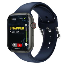 Deals, Discounts & Offers on Men - SnapUp Connect Bluetooth Calling Smartwatch with Snap Sync, 1.75 LCD 2.0D Curved Display, Health Tracker, Smart Notifications, Custom Smart Watch Faces - Black Blue