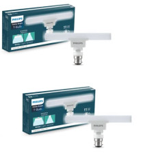 Deals, Discounts & Offers on  - Philips Stellar Bright 11-watt LED T-Bulb, Base B22 (Crystal White) - Pack of 2