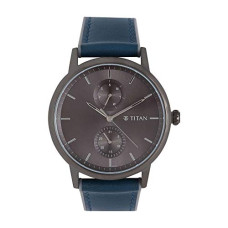 Deals, Discounts & Offers on Men - Titan Men Nylon Athleisure Analog Grey Dial Watch-Nn90118Qp02, Band Color-Teal