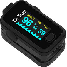 Deals, Discounts & Offers on  - Dr Trust Signature Series Finger Tip Pulse Oximeter With Audio Visual Alarm (Midnight Black)- 201
